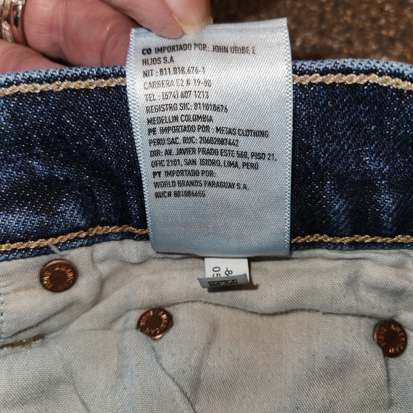 American Eagle Super High Rise Ankle Straight Dark Wash Size 00 Short Stretchy - Picture 12 of 14